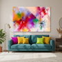 Wallity Cuadro sobre lienzo decorativo Multicolor 100 x 140 cm